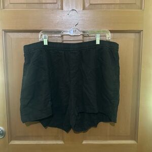 Old Navy Women's Black Linens Shorts